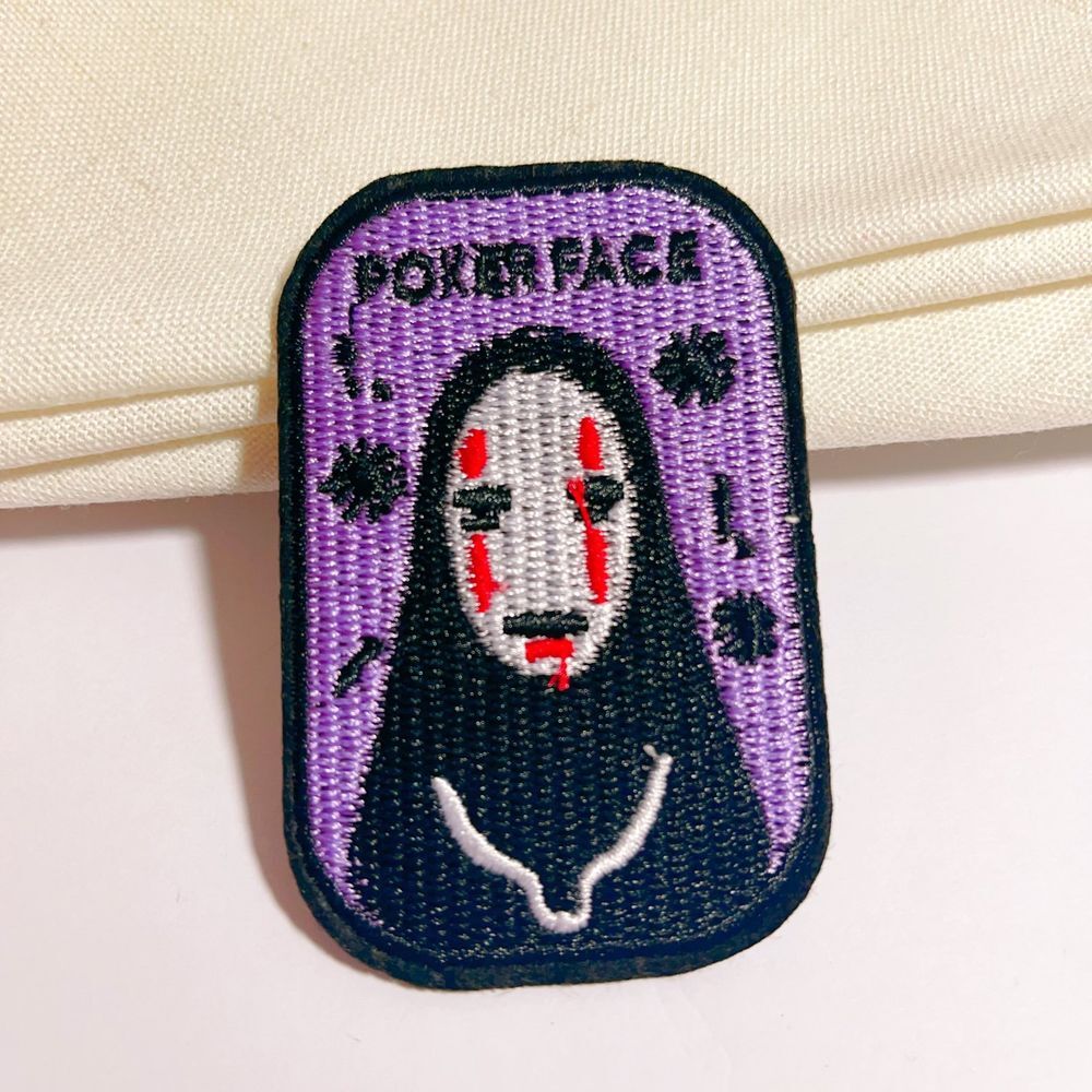 Poker Face-No‎ Face-Sprit Away-Iron on Patch
